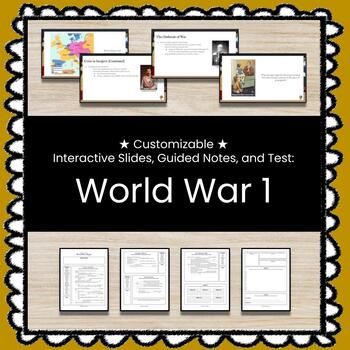 Preview of ★ World War 1 ★ Unit w/Slides, Guided Notes, and Test