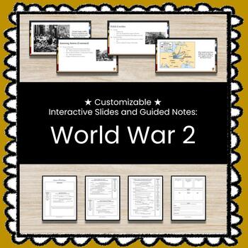 Preview of ★ World War II ★ Unit w/Slides & Guided Notes