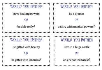 Preview of "Would You Rather"... Maleficent Edition!