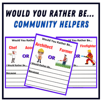 Preview of (Would You Rather )Worksheets-Game for Career Education - School Counseling