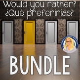 "Would you rather?" BUNDLE task cards and slideshow