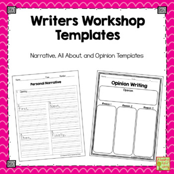 Preview of Writers Workshop Templates