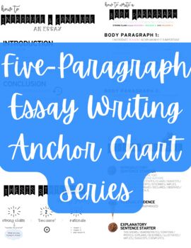 Preview of (Writing) Five-Paragraph Essay Writing Anchor Chart Series