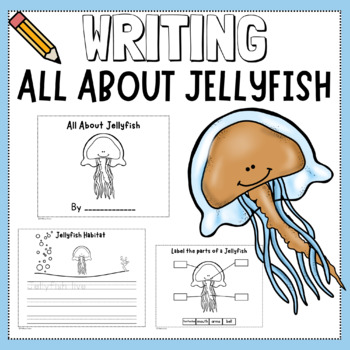 Preview of ✏️Writing Nonfiction Book All About Jellyfish-Ocean Animals - Graphic Organizers