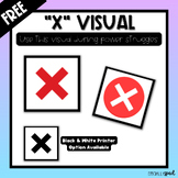 "X" Visual | Power Struggle Resource | Behavior Resource |