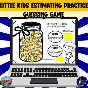 Preview of #XOXOBOOM Little Kids Estimating Practice BOOM Cards