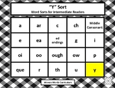 "Y" Sort - Word Sorts for Intermediate Readers