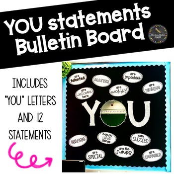 Preview of "YOU" Statements Bulletin Board Set
