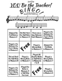 "YOU be the teacher BINGO!" - An ear training activity