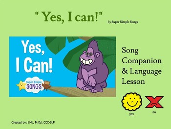 Yes, I Can! Lyrics Poster - Super Simple