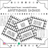 "You Are..." Affirmation Station -Buffalo Plaid/Rae Dunn Inspired