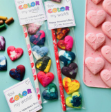 Gift Tags - Valentine's/Crayons/Color - (Editable) #touchdown2024