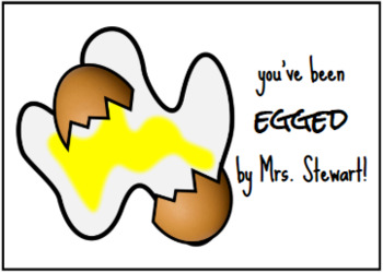 Preview of "You've Been EGGED" Happy Mail Postcards