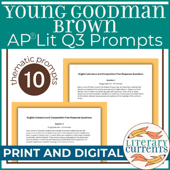 Preview of Young Goodman Brown | Hawthorne | Q3 Essay Prompts AP Lit Open-Ended Response