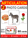 */Z/ Articulation 60 Photo Flash Cards : Speech Therapy