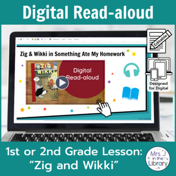 Preview of "Zig and Wikki" Graphic Novel Read-aloud & Research Activities for Google Slides