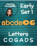 "abcdeOG" Early Reading Set 1: Letters C O G A D S