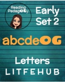 "abcdeOG" Early Reading Set 2: Letters L I T F E H U B