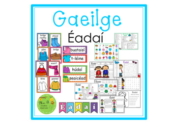 Preview of Éadaí Display and Worksheet Pack.