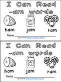 -am Word Family Emergent Reader Kindergarten with Pocket C