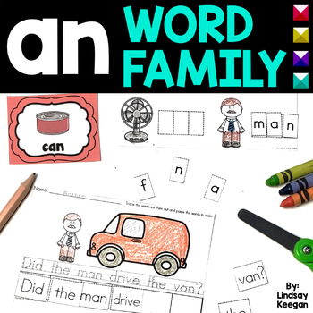 Preview of an Word Family CVC Worksheets
