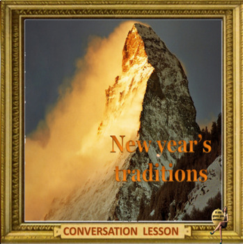 Preview of New year's traditions -  ESL adult conversation power-point