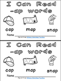 -ap Word Family Emergent Reader Kindergarten with Pocket C