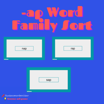 Preview of -ap Word Family Sort