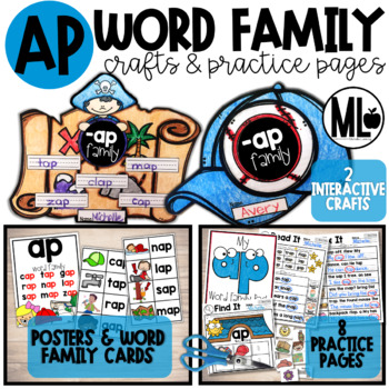 Preview of -ap word family craftivity (CVC-Short a)