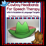 Cowboy Headbands for Speech Therapy