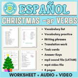 -ar Verbs, Christmas Edition + Video + Audio