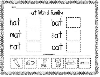 - at Family Cut and Paste by KinderCounts1 | Teachers Pay Teachers