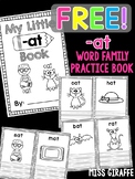 -at Word Family CVC Words Little Book