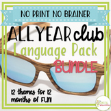 NO PRINT All Year Club Language Pack BUNDLE