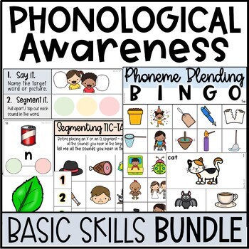 Preview of Phonological and Phonemic Awareness Activity Bundle - Basic Skills