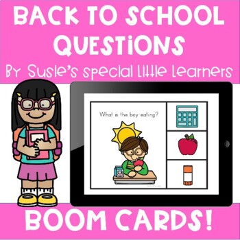 Preview of BOOM BACK TO SCHOOL QUESTIONS SPECIAL ED & SPEECH
