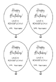 Birthday Balloons (6 options!) #austeacherbfr