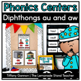 Diphthongs AU and AW Phonics Centers + Activities | Word Work