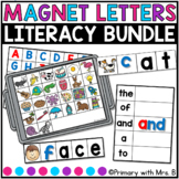 Magnet Letters Activities Bundle | Kindergarten Literacy Centers