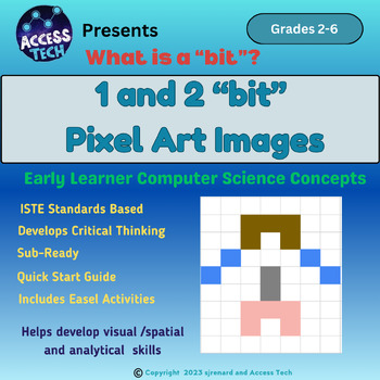 Preview of "bits" & Pixel Art Images | Computer Science | Technology | Sub Ready