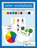 (blending and mixing) colors worksheets
