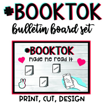 Preview of "booktok" Bulletin Board Decor / PRINT, CUT, DESIGN