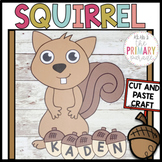 Fall name craft | Squirrel craft | Name craft | Fall craft