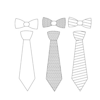Neck Tie and Bow Tie Clip Art tie CLIP Art 