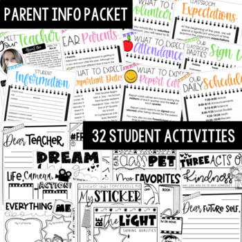 Classroom Teacher Essentials  Back to School Essentials Bundle Digital &  Print