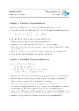 Übungsblatt #12 Mathematik 1: Elementare Funktionen