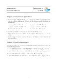 Übungsblatt #13 Mathematik 1: Ganzrationale Funktionen