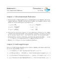 Übungsblatt #14 Mathematik 1: Gebrochenrationale Funktionen