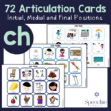 /ch/ Articulation Cards - Initial, Medial and Final