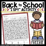 Back to School "I Spy" FREEBIE | Back to School Activity
